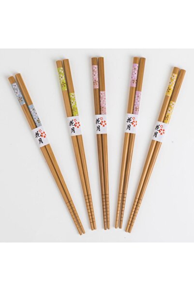 OEM Bete Chopsticks cu Modele - 5 perechi