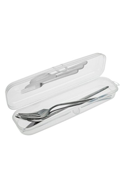 OEM Husa Portabila din Plastic Transparenta pentru Tacamuri 23.6x7x4.15cm