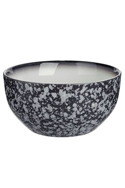 OEM Stone Effect Black Ceramic Bowl 650ml