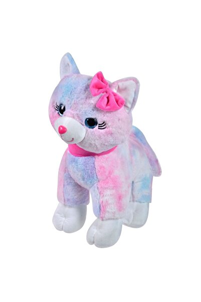 OEM Pisica de Plus Rainbow Ochi cu Glitter 41cm