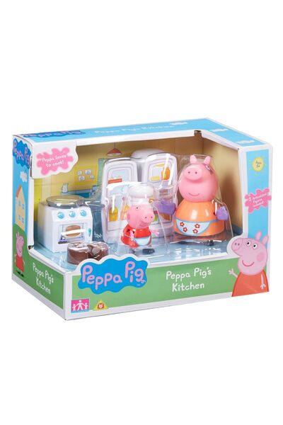 OEM Peppa Pig Bucatarie de Camping cu 2 Figurine - Giochi Preziosi