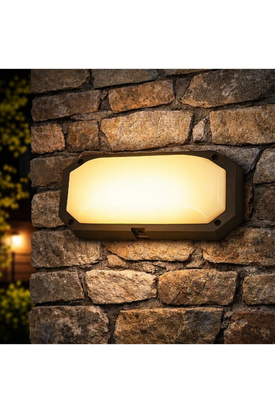 Generic Brand Outdoor Wall Light Oval White Led 24W Yellow Light Hu2328/24W/Ww