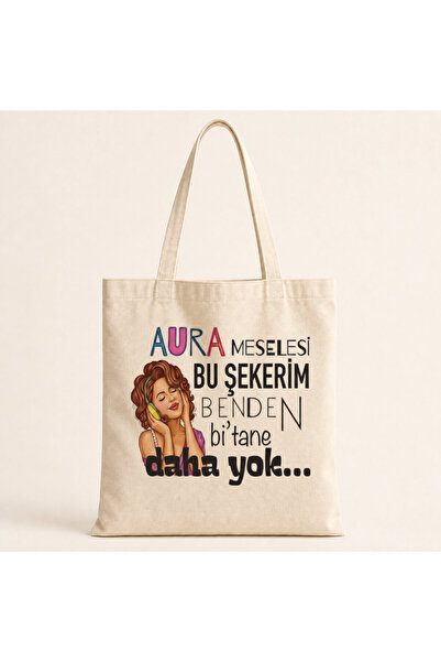Mor Mürekkep Aura je važna Ovo je moja torba sa štampanim slatkišima Torba za...