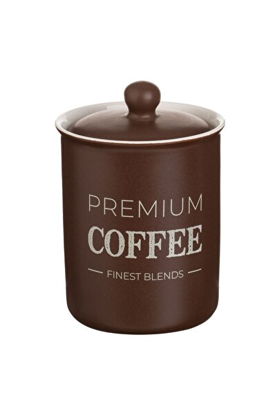 OEM Brown Ceramic Container with Lid "Coffee" 750ml