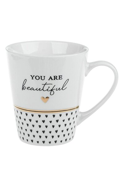 OEM Cana New Bone Alba cu Imprimare "You Are Beautiful" 350ml