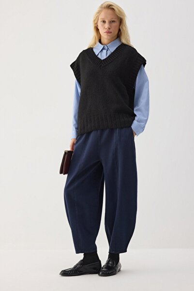 Touché Privé Gabardine Balloon Pants with Elastic Waist