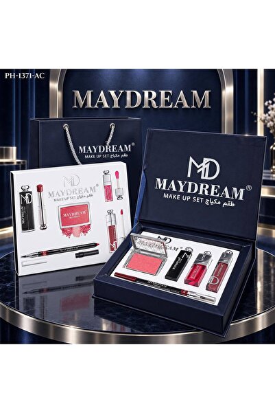 MAYDREAM طقم بيج ارواج+جلوس+محدد شفايف + احمر خدود بودرة