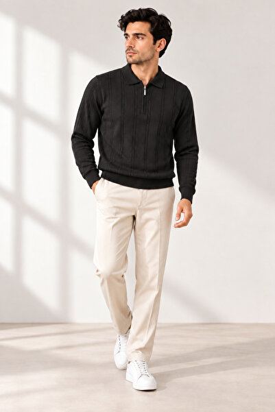 Generic Brand Polo Neck Knitwear Sweater