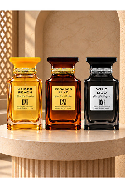 EMATTEIRO Σετ 3 αρωμάτων Arabesque, Amber Peach, Tobacco Luxe και Wild Oud, α...