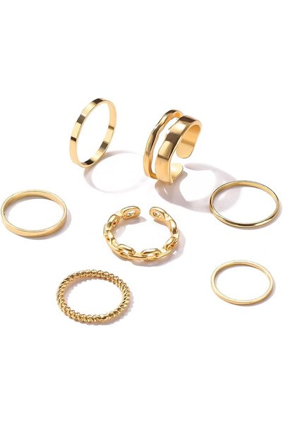 Shining Diva Fashion Latest Stylish Metal Boho Midi Finger Rings for Women an...