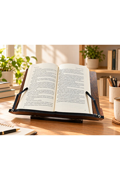Twistify Katlanabilir Ahşap Kitap Okuma Standı ve Tablet Tutucu – 3 Kademeli ...