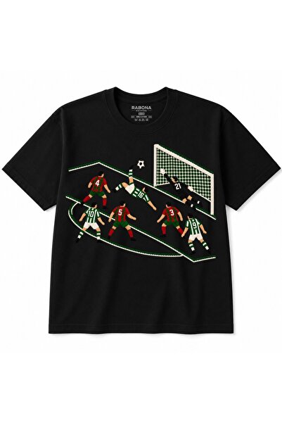 Rabona Fashion Μπλουζάκι με Γραφική Σκηνή Ποδοσφαίρου: Λάκτισμα Ποδηλάτου και...