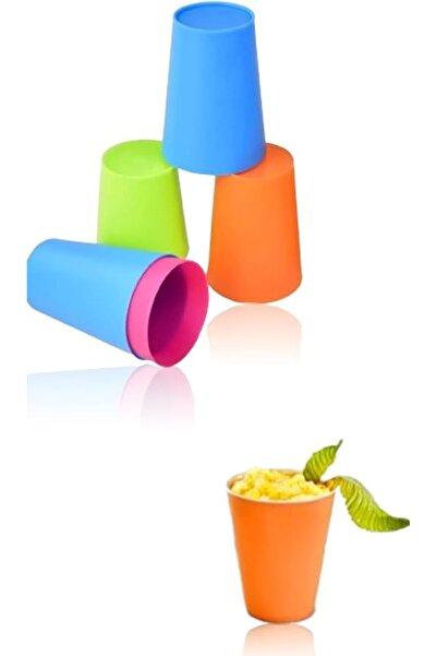 X SPRING Plastic Cups, 16PCS 260ML Reusable Colorful Drinking Cups, Durable P...