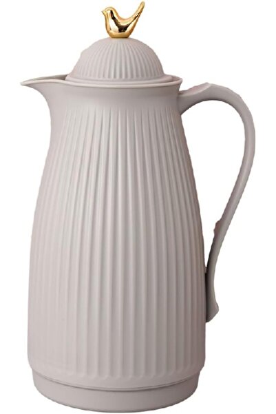 Bien Servi Elegant Design Plastic Vacuum Flask 1 Liter V-H59610-G Light Grey