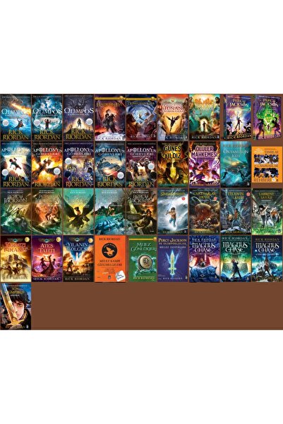 XLibris Rick Riordan 37 Kitap Takım - Percy Jackson - Olimpos Kahramanları - ...