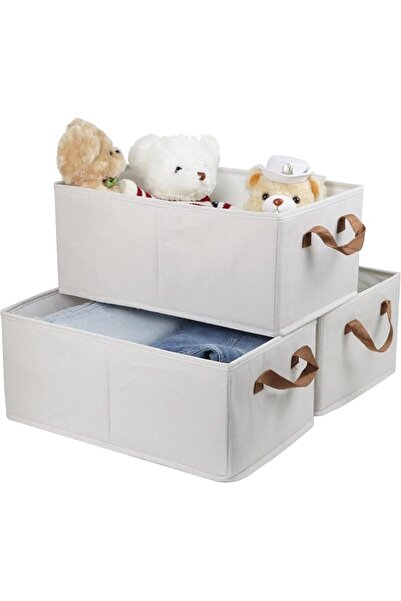 GENERAL Fordonral Pack of 3 Large Capacity Storage Bins Closet Organizer Syst...