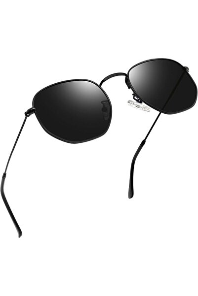 Joopin Hexagonal Polarized Sunglasses Men Women Shades UV400 Protection