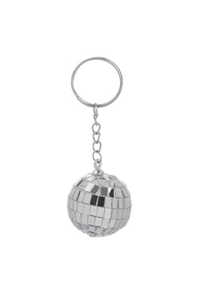 OEM Silver Disco Ball Keychain 11cm
