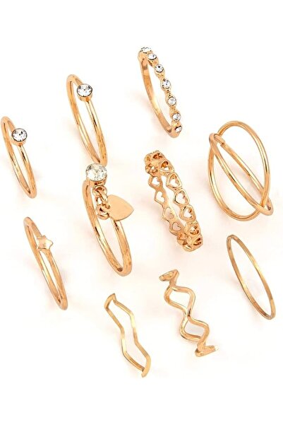 Shining Diva Fashion أحدث خواتم أصابع معدنية أنيقة على طراز بوهو للنساء والفت...