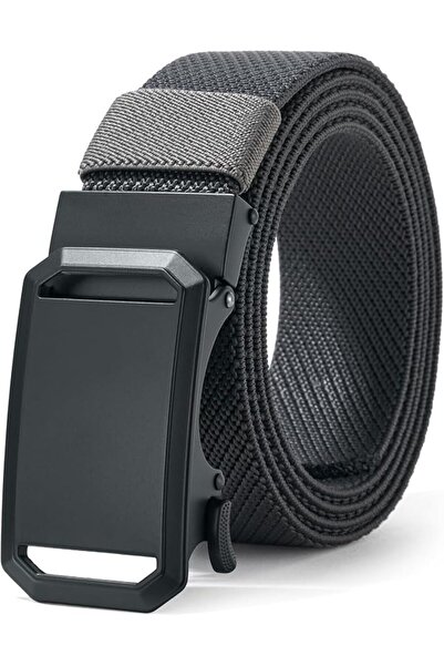 GENERAL Lion Veei Elastic Stretch Belts 1cm Slide Belt for Men with Automatic...