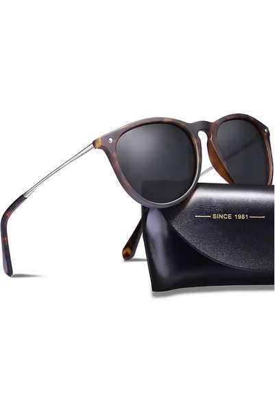 CARFIA Trendy Sunglasses for Women Polarized UV Protection Classic Retro Styl...