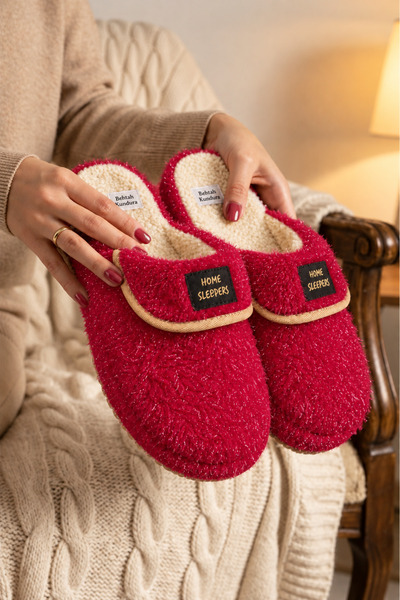 Behtah Kundura Glittery Women's Patterned Maternity Postpartum Non-Slip Light...
