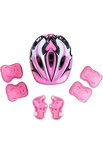 GENERAL Kids Bike Helmet Adjustable Skateboard Helmet With Knee Elbow Pads Wr...