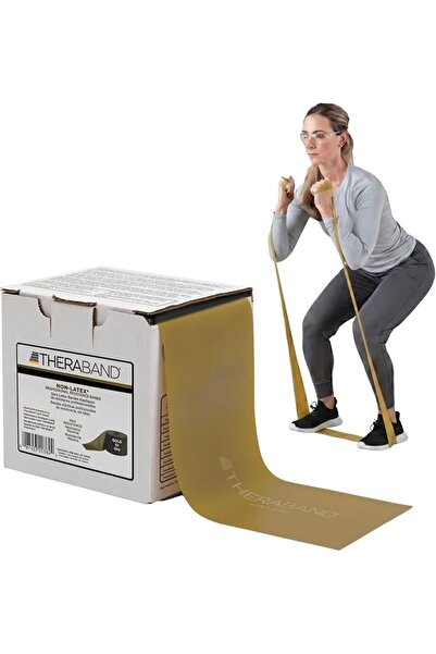 THERABAND أشرطة مقاومة احترافية خالية من اللاتكس لتمارين الجسم العلوي والسفلي