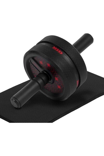 Fitness Max عجلة تمارين البطن الأساسية، ارتداد سلس، عجلات عريضة للغاية مع وسا...