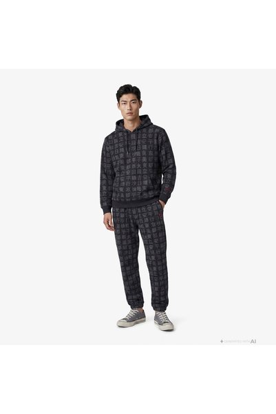 United4 Regular Fit Erkek Siyah Eşofman Altı