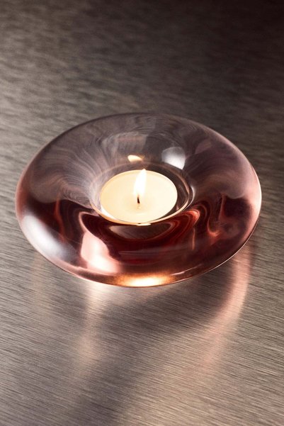 H&M Glass tealight holder