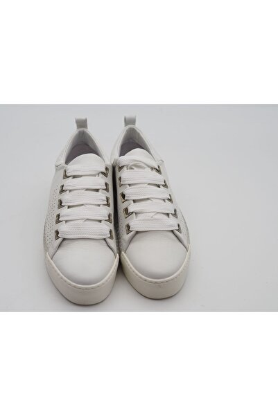 BRONX Adidași albi cu șireturi de damă 38 3L4G8*