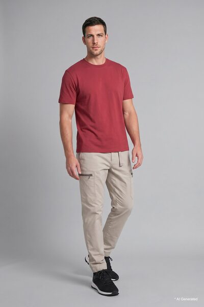 DeFacto 100% Cotton Regular Fit Crew Neck Printed Short Sleeve T-Shirt I6275A...