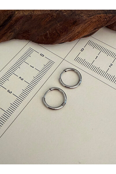 Rupen Kraft 316 L Surgical Steel Hoop Earrings Silver Color Hoop Earrings 10 ...
