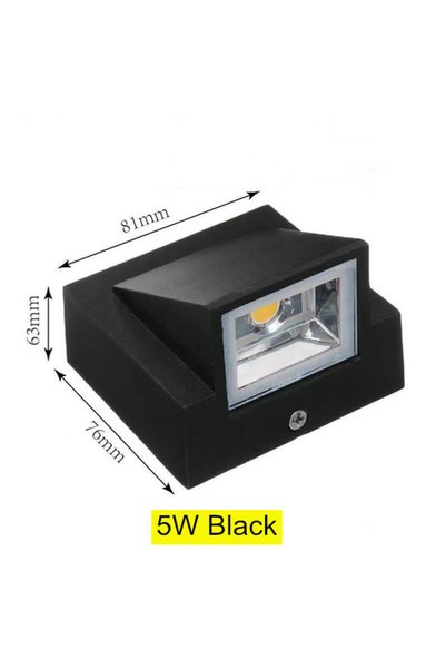 Choice 5W Black Natural White 4000k 5W 10W LED Wall Lamp Waterproof IP65 Outd...