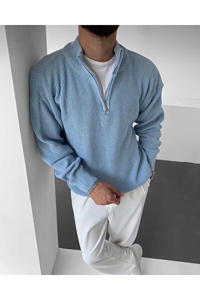 Butik Men's Half-Zip Knit Sweater
