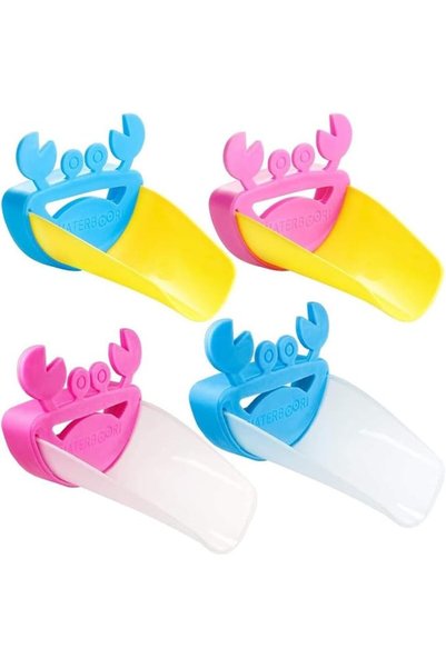 ECVV Faucet Extender for Kids & Toddlers 4 Pack - Sink Handle Extender with L...