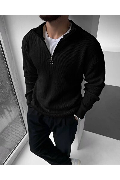 Butik Men's Half-Zip Knit Sweater