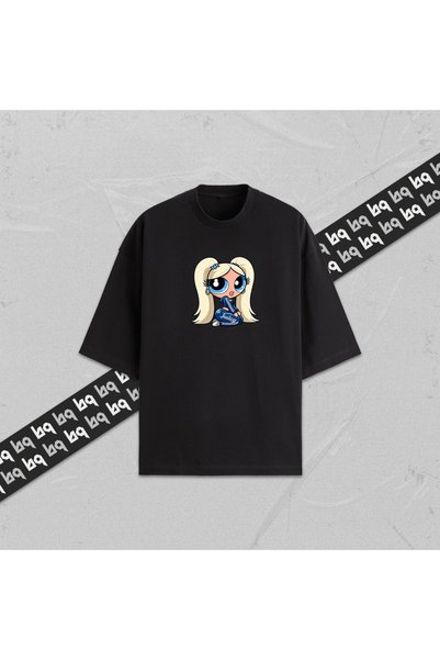 collection of bq تي شيرت POWERPUFF GIRLS BLONDE QUEEN للجنسين مطبوع عليه رسوم...