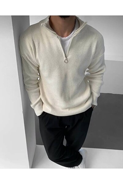 Butik Men's Half-Zip Knit Sweater