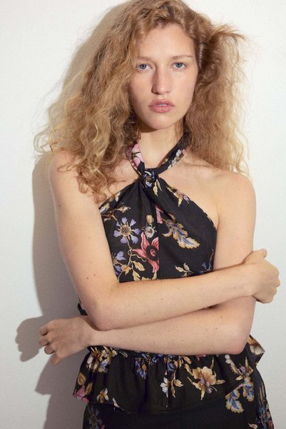 H&M Viscose-blend halterneck top