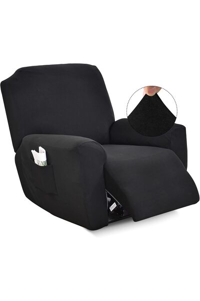 Generic Recliner Slipcover-Stretch Soft Slip Reclining Chair Slipcovers 4 -Pi...