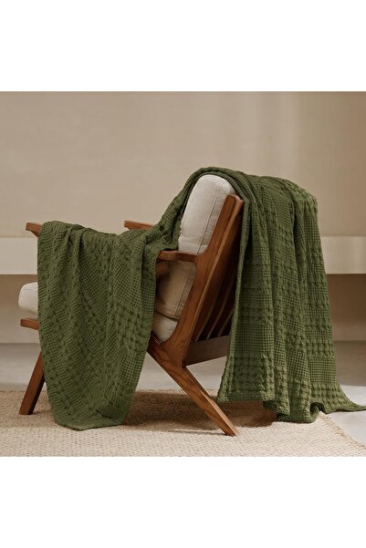 Generic 100% Cotton Waffle Weave Blanket King Size, Lightweight Washed Cotton...