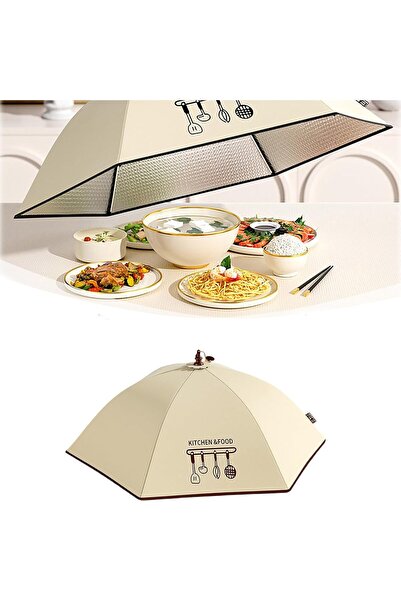 Generic Food Insulation Cover, Foldable Aluminum Film Insulation Dish Cover f...