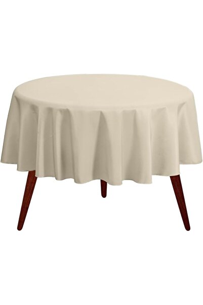 GENERAL White Round Table Cloth 70 Inch, Heavy Duty, Round Table Cover for Bu...