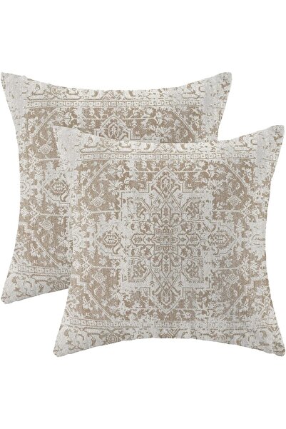 Generic Boho Pillow Covers 18x18 Set of 2, Ethnic Design Decorative Throw Pil...