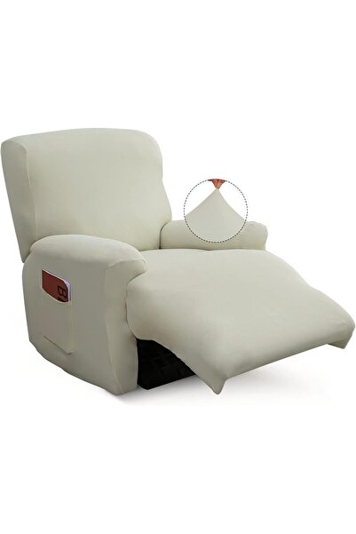 Generic Recliner Slipcover-Stretch Soft Slip Reclining Chair Slipcovers 4 -Pi...