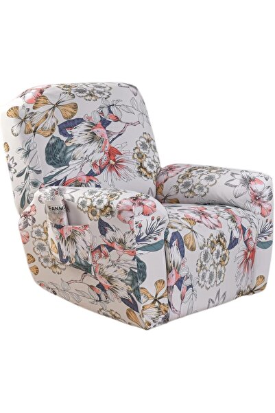 Generic Recliner Slipcover 4 Pieces Stretch Printed Lazy Boy Chair Covers wit...