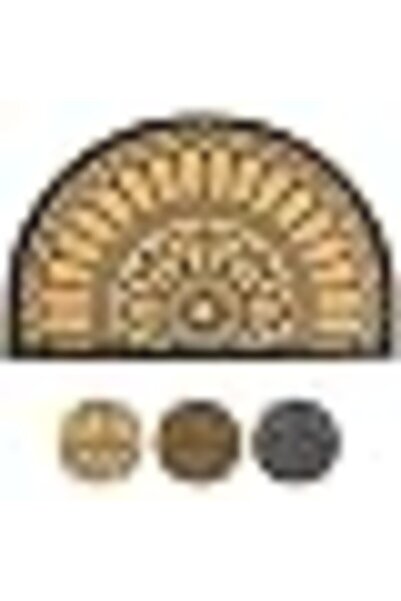 Generic Door Mat, Half Round Door Mat, Non-Slip Welcome Entrance Way Mat, Rub...