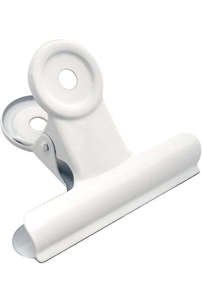 Coideal Large White Bull Clips - 12 Pack Metal Hinge Paper Clips File Clamps ...
